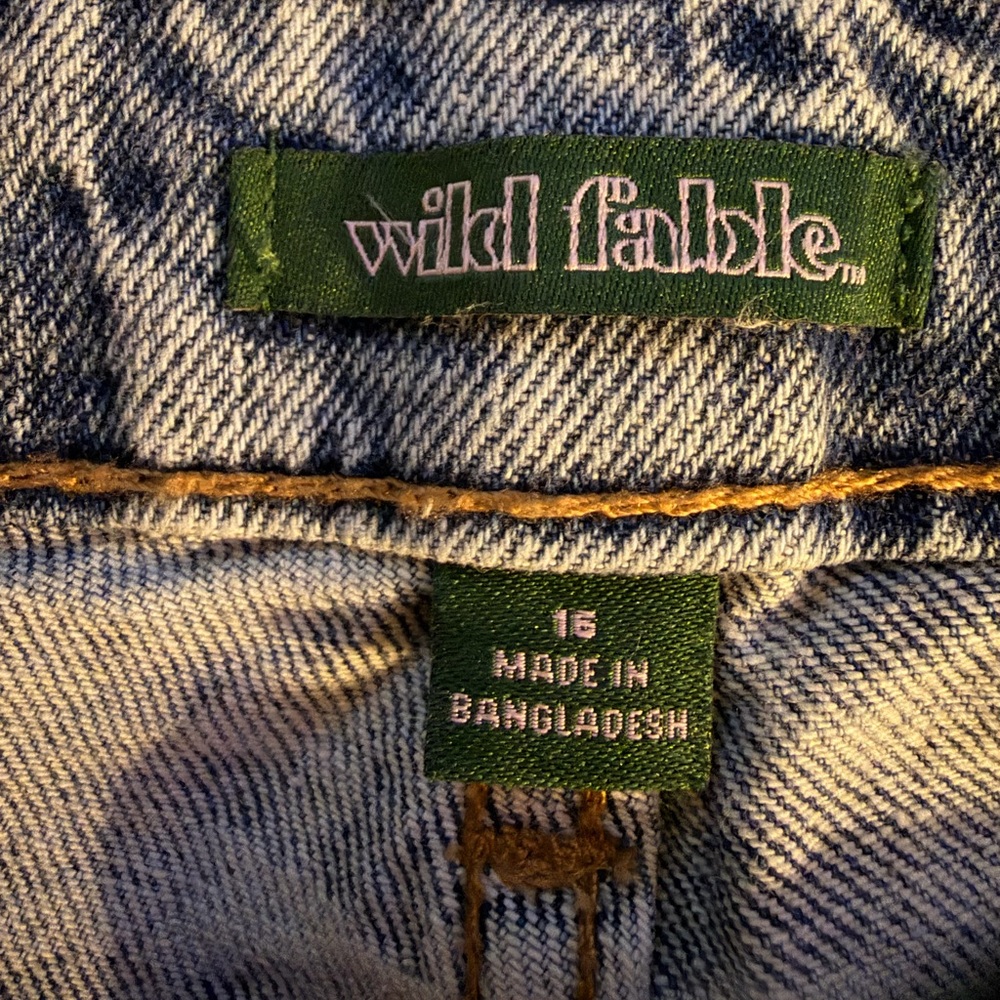 wild fable Green Label Denim Tag Detail